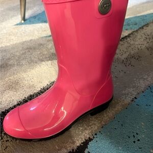 UGG Women's Vibrant Pink Rain Boots